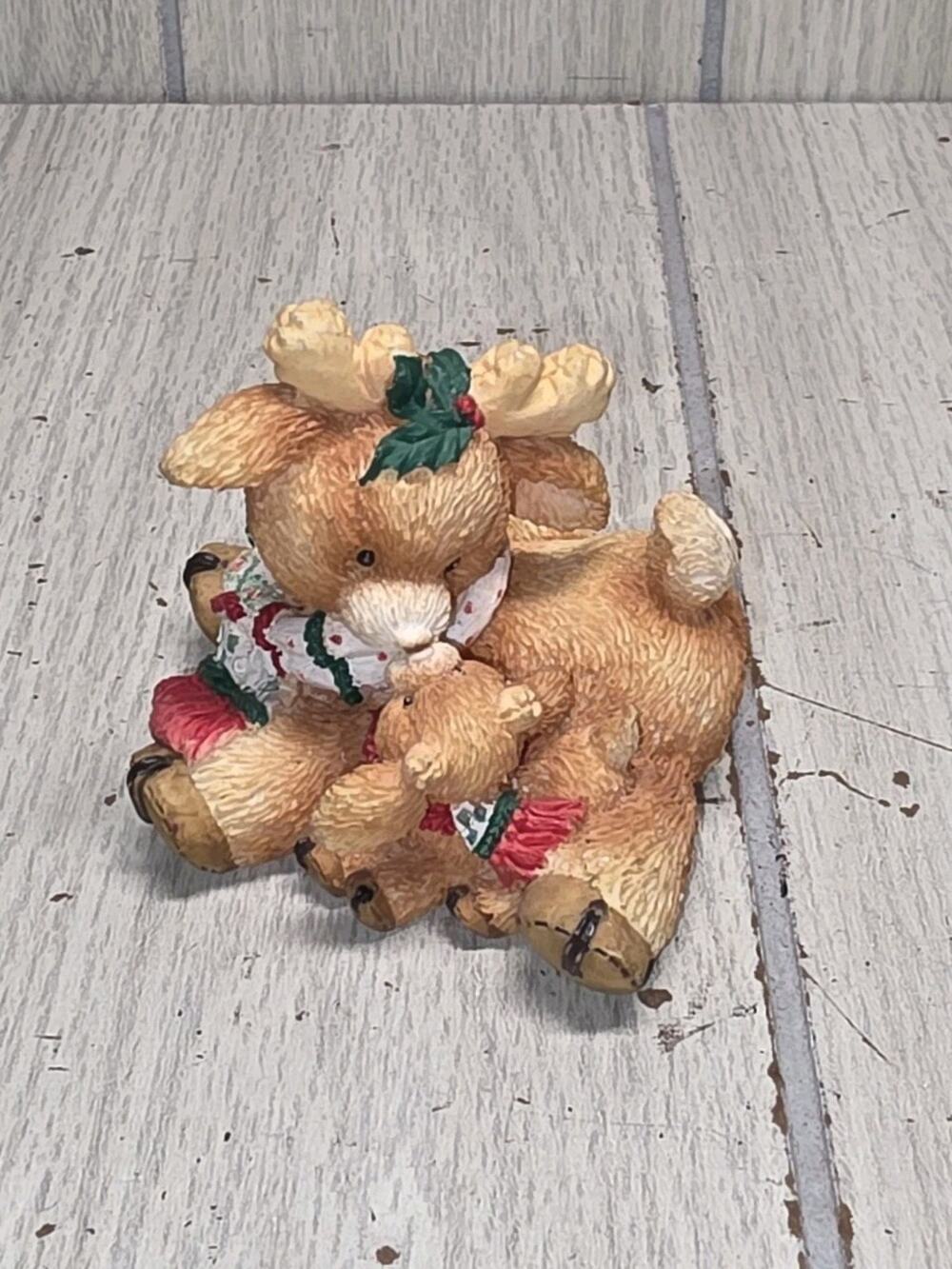 Vintage 1994 Enesco Santa’s Special DEERlivery JUNIOR w/ N. Pole Cargo Holiday